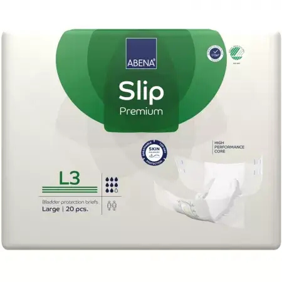 Volwassenen luiers Slip L3 Premium, 20 stuks, Abena