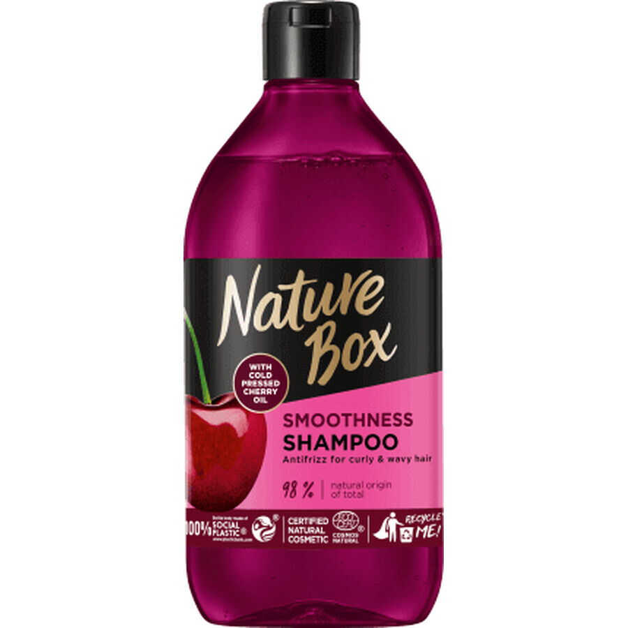 Nature Box Shampooing pour cheveux ondulés Cerise, 385 ml