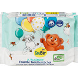 SauBär Sensitive Wet Toilet Tissue, 120 stuks