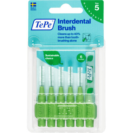 TePe Interdental Brosses Interdentaires Vertes, 6 pièces