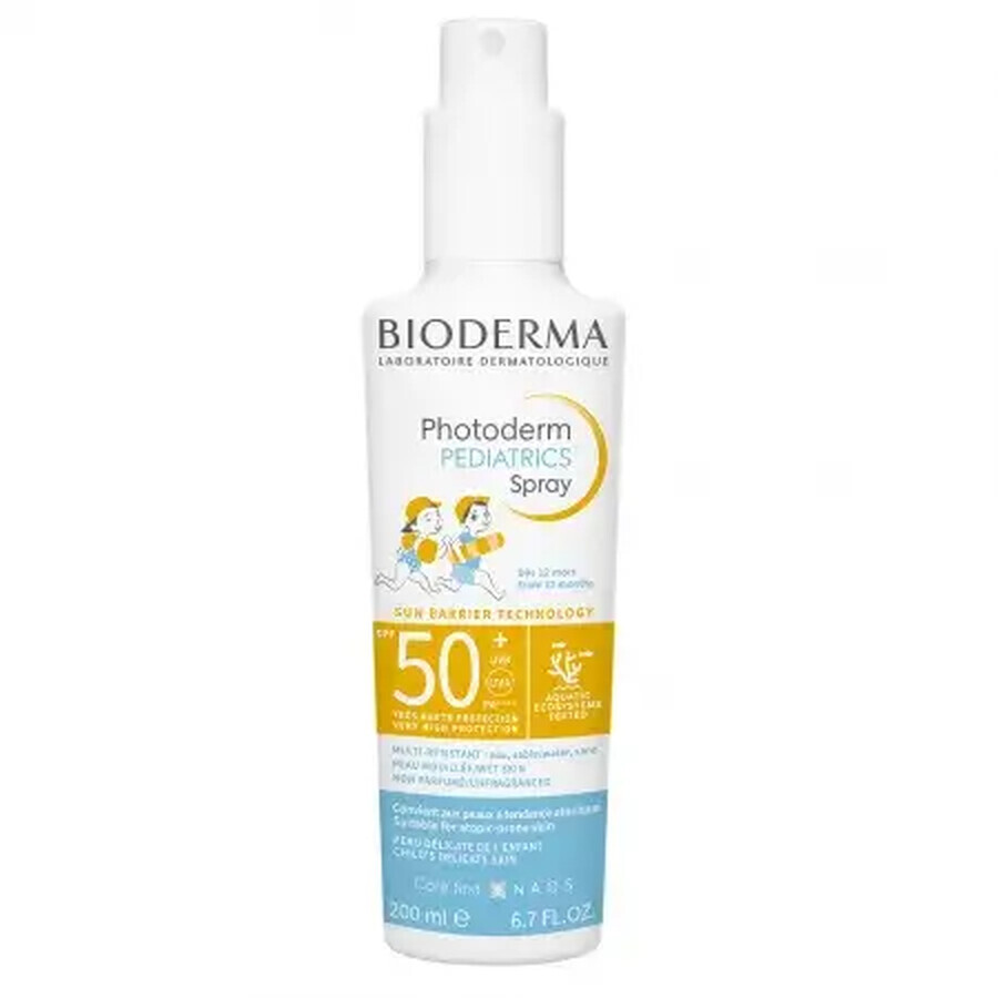 Bioderma Photoderm Pediatrics Spray protectie solara pentru copii SPF 50+, 200 ml