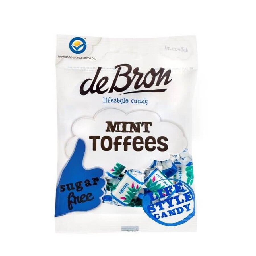 Caramele moi cu aroma de menta, 90 g, Debron