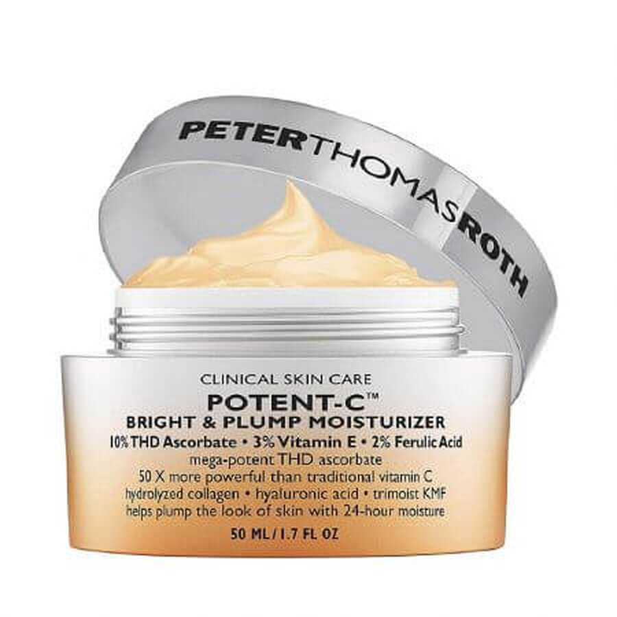 Crema pentru fata Potent C Bright & Plump Moisturizer, 50 ml, Peter Thomas Roth