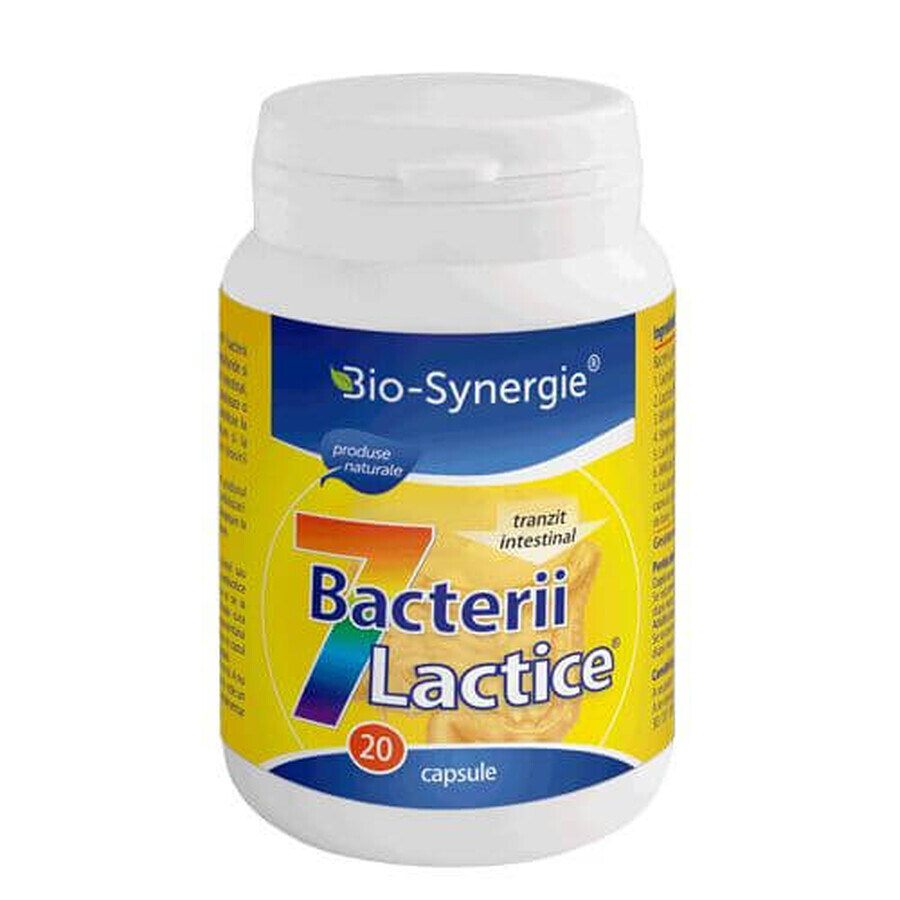 7 Bactéries lactiques, 20 gélules, Bio Synergie