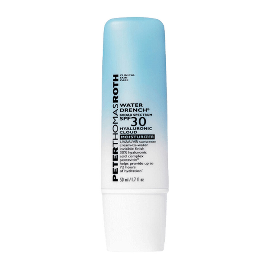 Crema facial Water Drench SPF30 Hidratante con Nube Hialurónica, 50 ml, Peter Thomas Roth