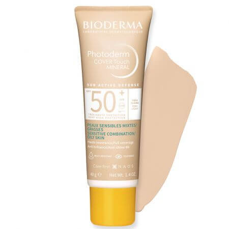 Bioderma Photoderm Fluid Cover Touch cu SPF50+ foarte deschis , 40 g