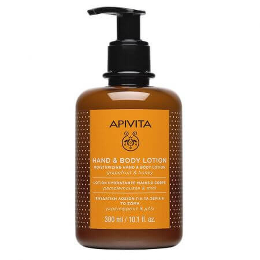 Lotion hydratante pour les mains et le corps, 300 ml, Apivita