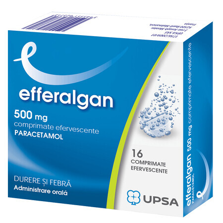 Efferalgan paracetamol 500 mg, 16 tablets, Bristol-Myers Squibb