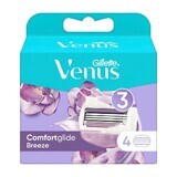 Venus ComfortGlide Breeze Women's Razor Refills, 4 pieces, Gillette