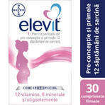 Elevit 1, Multivitaminen voor Preconceptie en Zwangerschap - Eerste Trimester van de Zwangerschap, 30 tabletten, Bayer