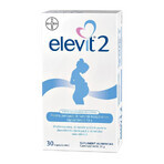 Elevit 2, Multivitaminen voor zwangerschap - 2e en 3e trimester van de zwangerschap, 30 capsules, Bayer