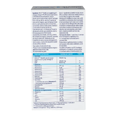 Elevit 2, Multivitaminen voor zwangerschap - 2e en 3e trimester van de zwangerschap, 30 capsules, Bayer