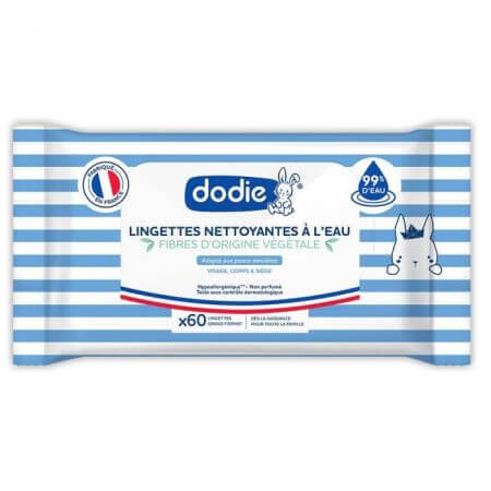 Wet wipes for newborns 3 in 1, 60 pieces, Dodie