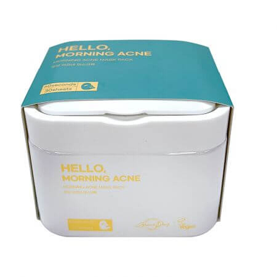 Set di maschere con acido salicilico per l'acne, 30 pezzi, Hello Morning