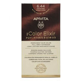 Hair dye My Color Elixir Dark Blonde Intense Copper 6.44, 155 ml, Apivita