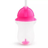 Any Angle Click Lock flexibele rietjesbeker, +12 maanden, Roze, 296 ml, Munchkin