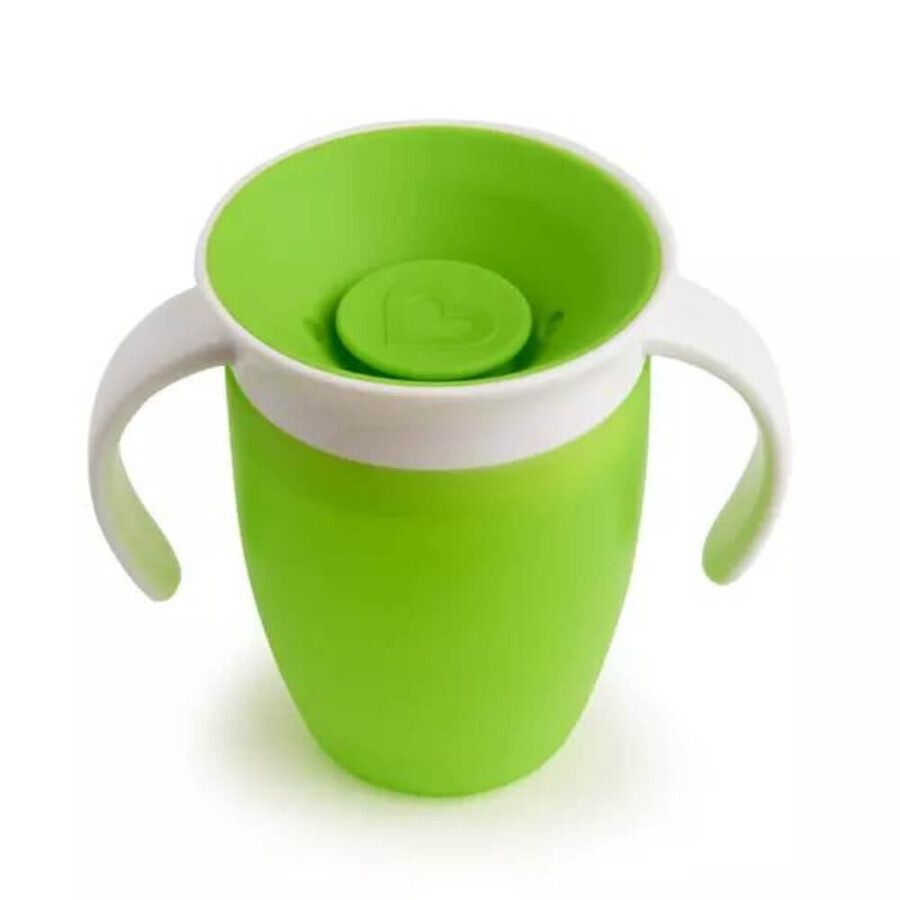 Tazza da allenamento con manici Miracle 360 ​​​​, +6 mesi, Verde, 207 ml, Munchkin