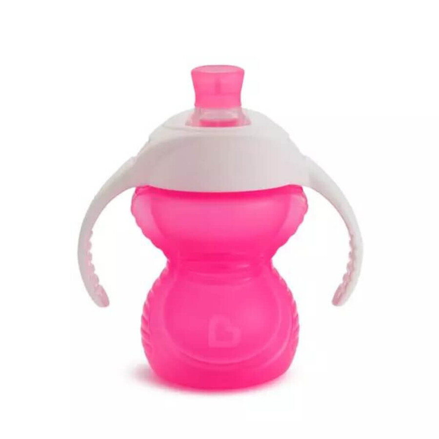 Cana de antrenament Click Lock, +6 luni, Pink, 237 ml, Munchkin