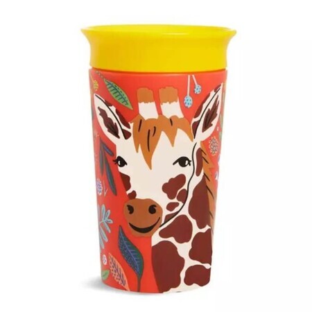 Miracle 360 Wildlove-trainingsbeker, +12 maanden, Giraffe, 266 ml, Munchkin