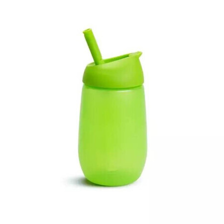 Cana de tranzitie cu pai Simple Clean, +12 luni, Green, 296 ml, Munchkin