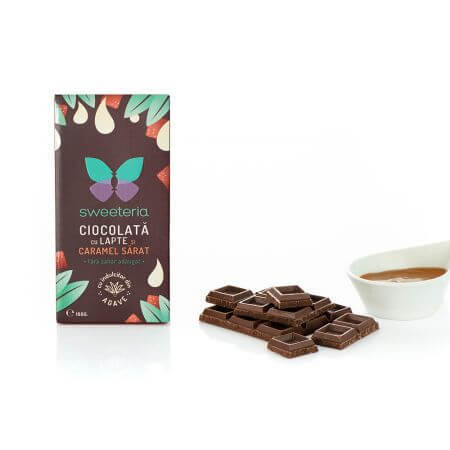 Melkchocolade met gezouten karamel, 100 gr, Sweeteria