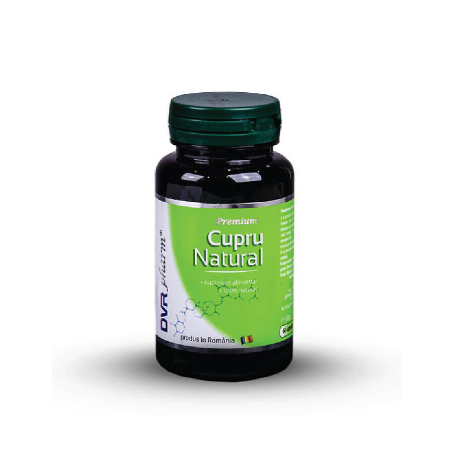 Natuurlijk koper, 60 capsules, DVR Pharm