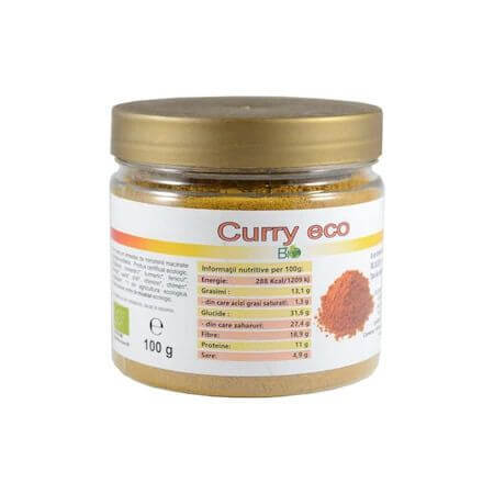 Poudre de curry Eco, 100 g, Managis