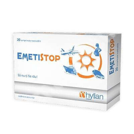 Emetistop (Metistop), 20 comprimate, Hyllan