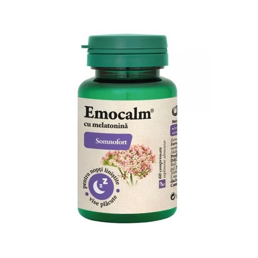 Emocalm met melatonine, 60 tabletten, Dacia Plant