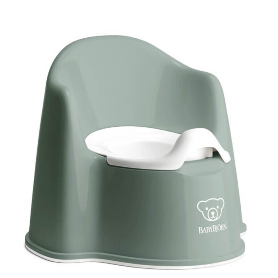 Potty Chair Deep, Groen-Wit, BabyBjorn