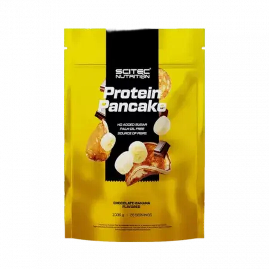 Protein Pancake cu ciocolata si banana, 1036g, Scitec