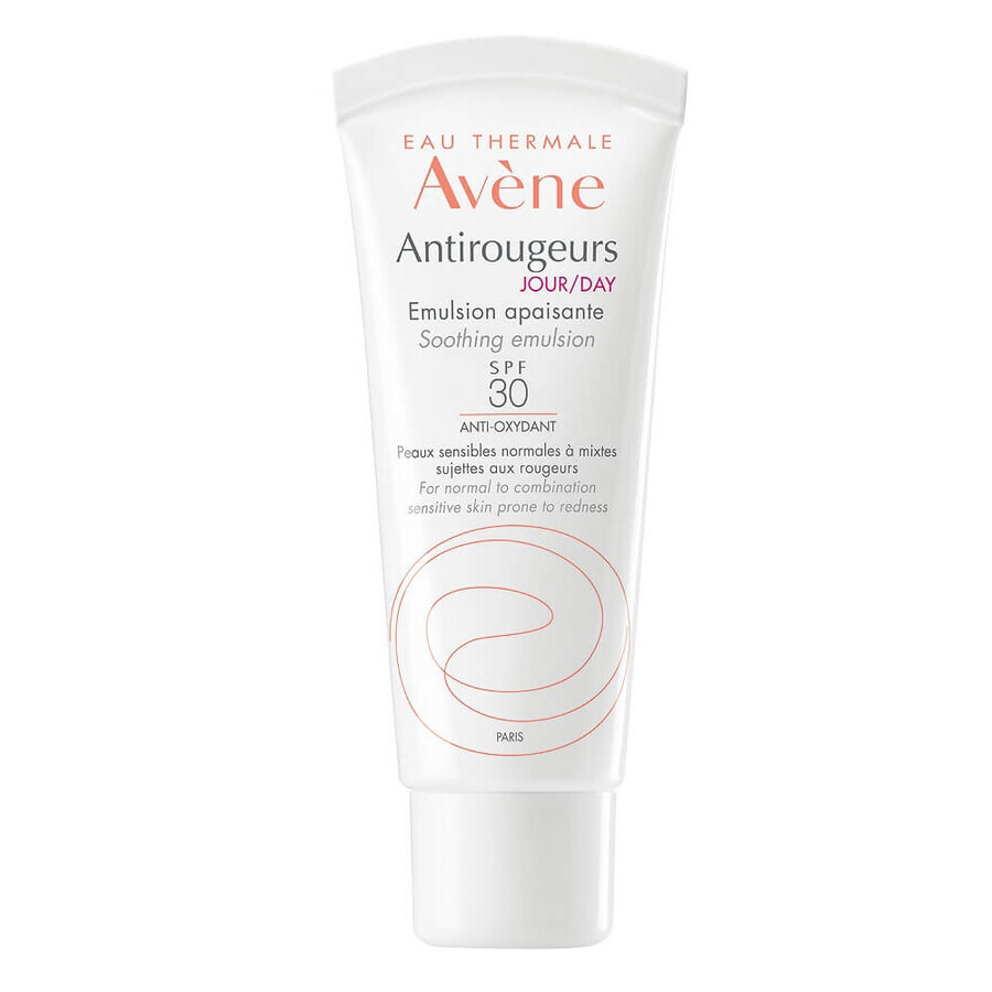 Emulsion de Jour Apaisante Anti-Rose avec SPF 30, 40 ml, Avène