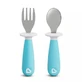 Raise Baby Fork and Spoon Set, 12months+, Blue, Munchkin
