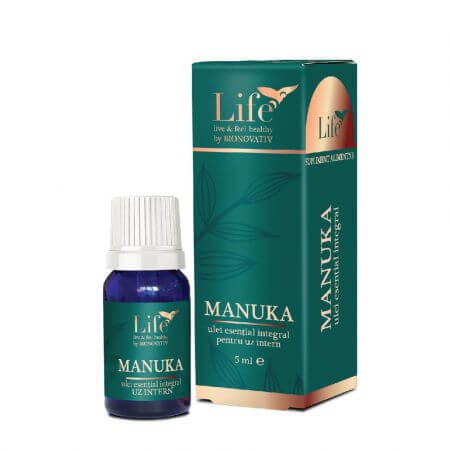 Olio essenziale intero di Manuka Life, 5 ml, Bionovativ