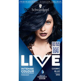 Schwarzkopf Live Tinte permanente 90 Azul cósmico, 1 unidad