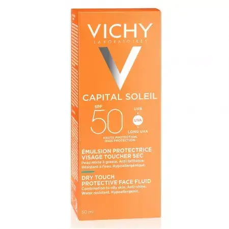 Vichy Capital Soleil Mattifying Face Emulsion Dry touch SPF 50, 50 ml