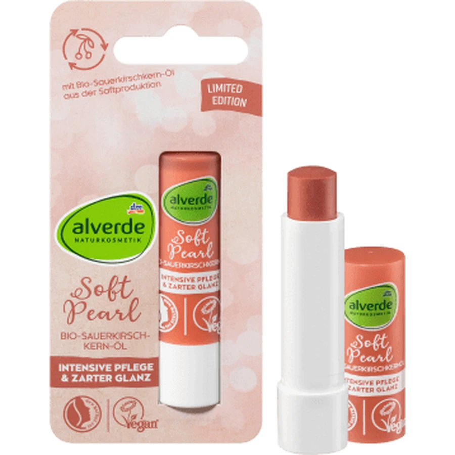 Alverde Naturkosmetik Soft pearl lip balm, 4,8 g