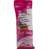 Rasoir BIC twin lady, 5 pièces