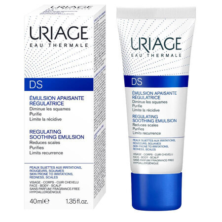 Uriage D.S. - Emulsione Trattamento Regolatore Arrossamenti Desquamazioni, 40ml