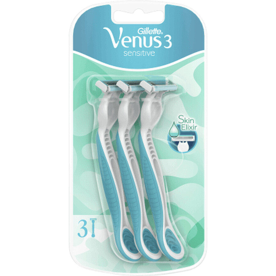 Gillette Venus Rasoio per pelli sensibili, 3 pz.