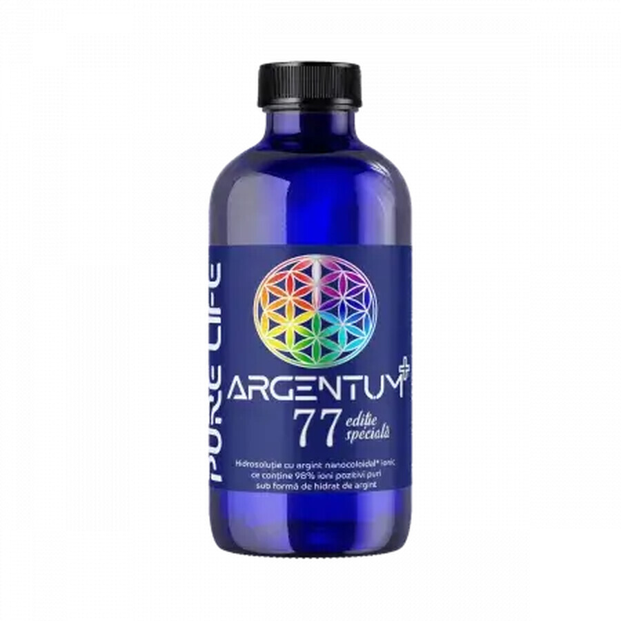 Argint nanocoloidal Argentum+ Editie Speciala, 240 ml, Pure Life