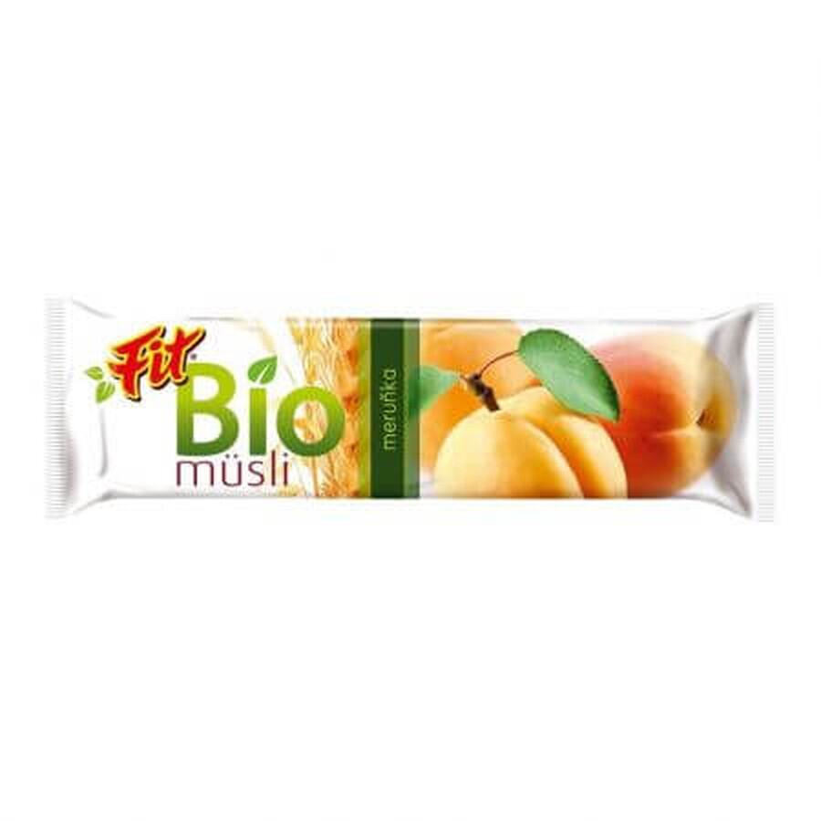 Barrita de musli y albaricoque, 30g, Fit Bio