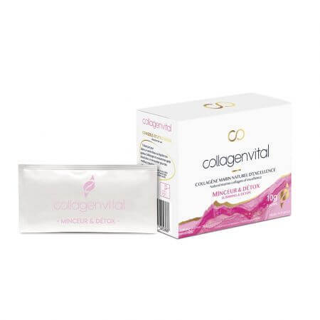 Collagen Vital zum Abnehmen und Entgiften, 15 Beutel à 8 g, Vita Recherche Paris