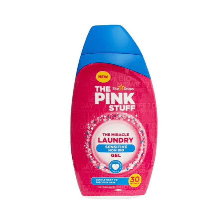 Wasgel voor het verwijderen van vlekken uit kleding, 30 wasbeurten, 900 ml, The Pink Stuff