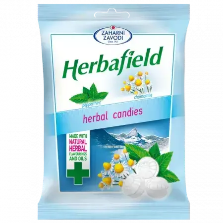 Gouttes aromatisées à la menthe et à la camomille, 85 g, Herbafield