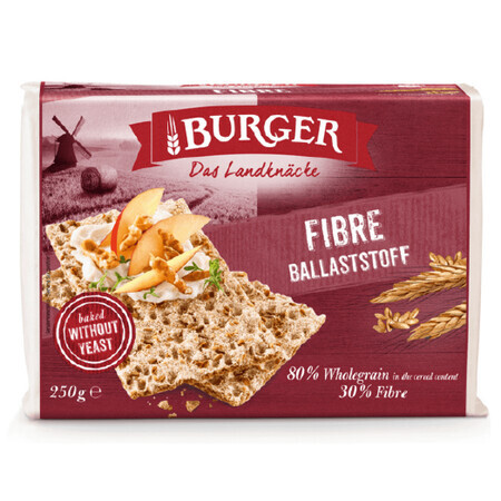 Ballaststoffreiche Brotscheiben, 250 g, Burger