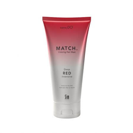 Masca de par coloranta Deep Red Intensive, 200ml, Sensido Match