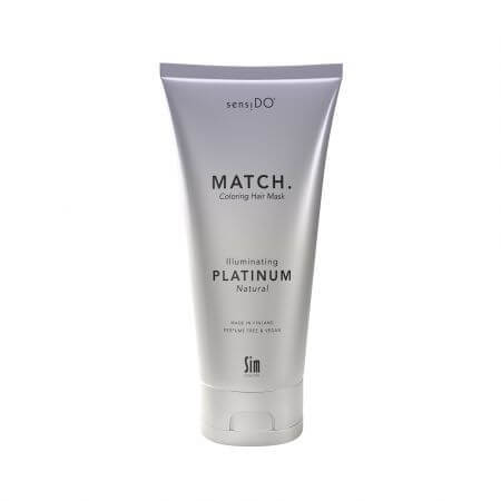 Masque illuminant et colorant platine, 200ml, Sensido Match