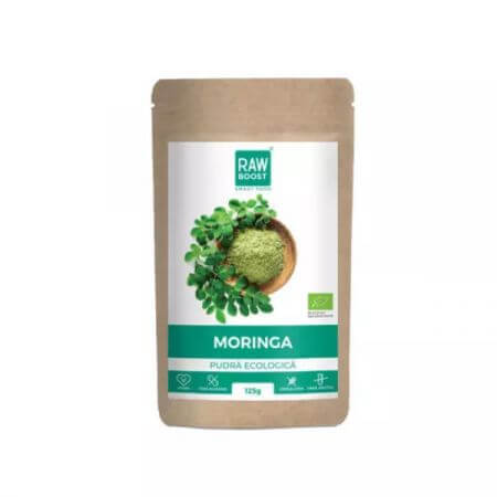 Bio Moringa-Pulver, 125g, Rawboost