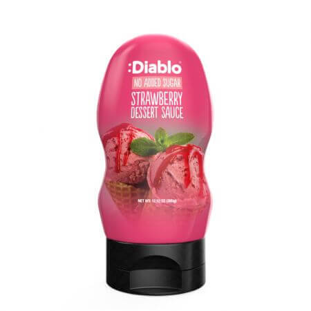 Garniture sans sucre au goût de fraise, 290 ml, Diablo